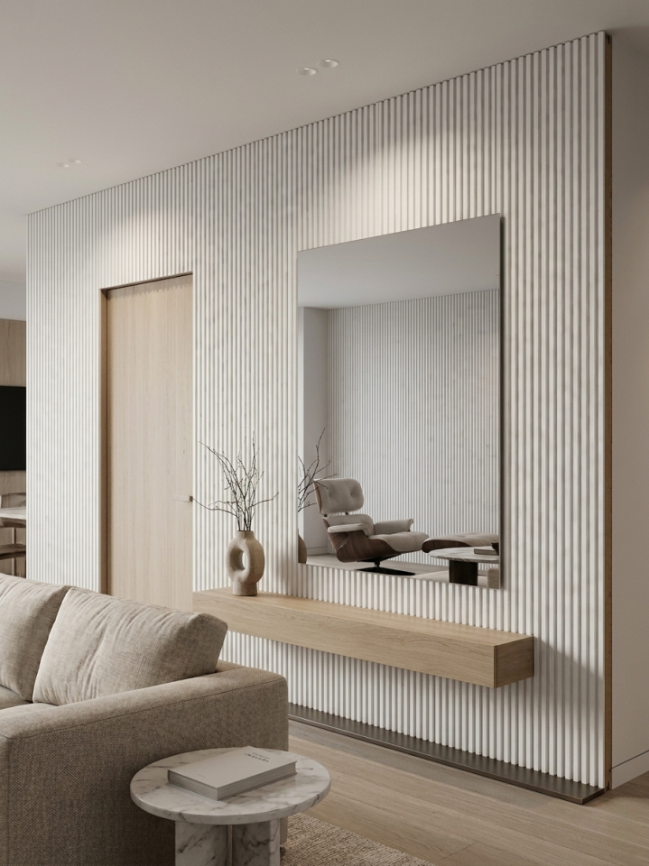 Vesta 12mm 12,5x280 cm Saten Beyaz Mdf Duvar Paneli