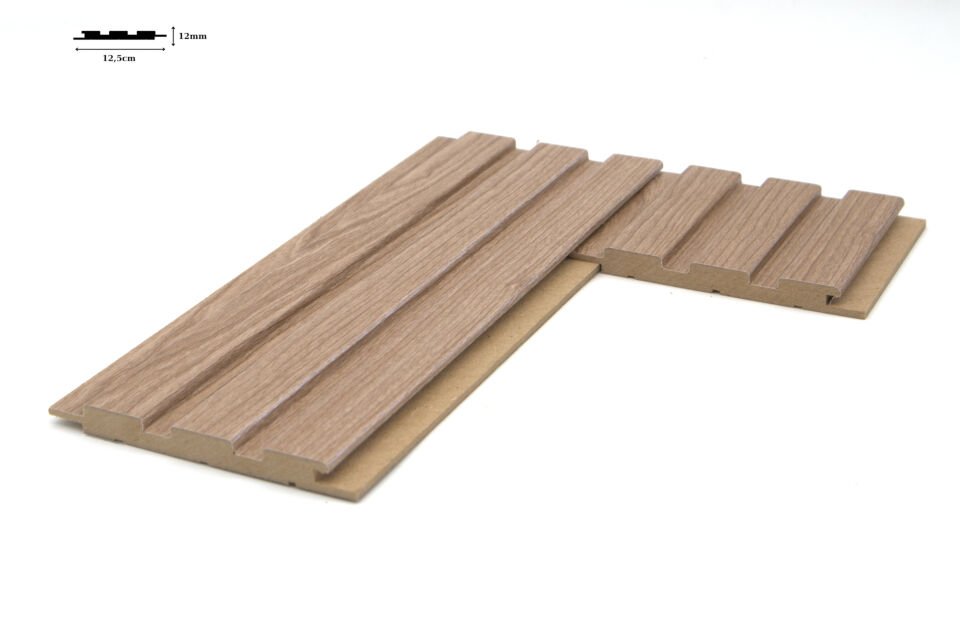 RMZ Door Vesta 12mm 12,1x280 cm Latte Ceviz Mdf Duvar Paneli