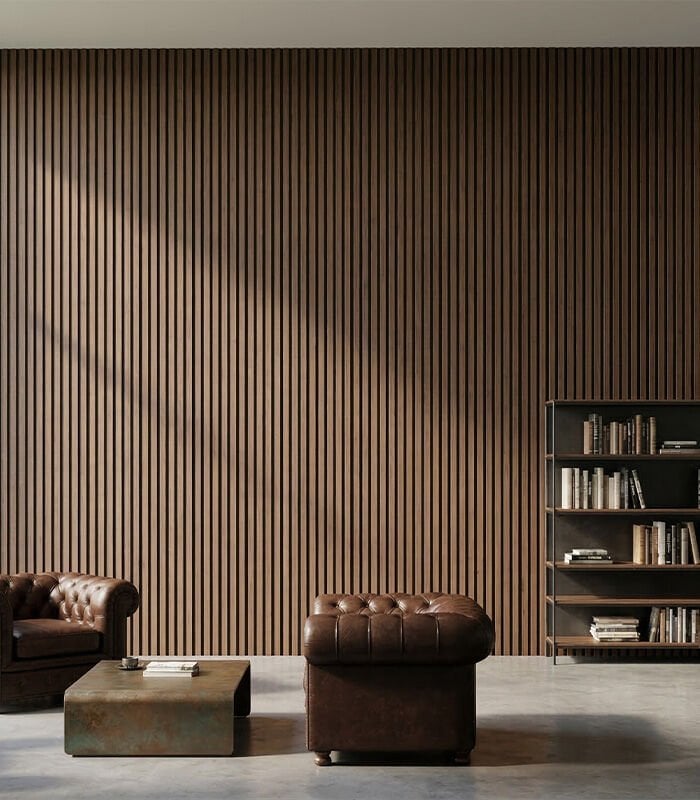 Vesta 12mm 12,5x280 cm Naturel Teak Mdf Duvar Paneli