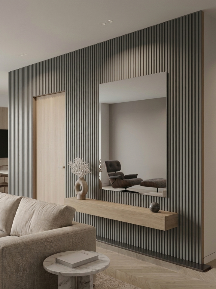 Vesta 12mm 12,5x280 cm Soft Fırtına Gri Mdf Duvar Paneli