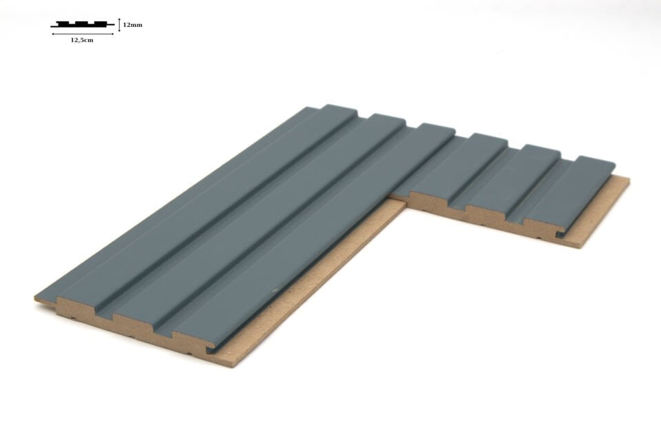 Vesta 12mm 12,5x280 cm Soft Koyu Yeşil Mdf Duvar Paneli