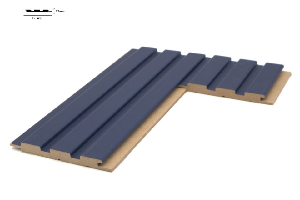 Vesta 12,5x280 cm Soft Parlament Mavi Mdf Duvar Paneli