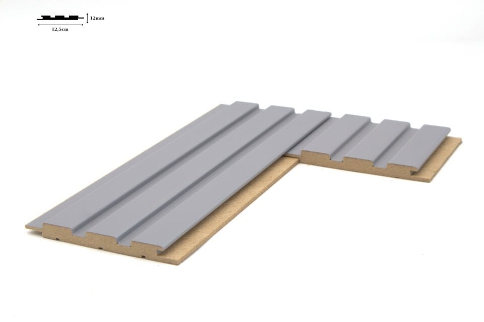 Vesta 12mm 12,5x280 cm Soft Zamansız Gri Mdf Duvar Paneli