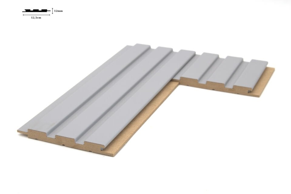 Vesta 12mm 12,5x280 cm Soft Gri Mdf Duvar Paneli