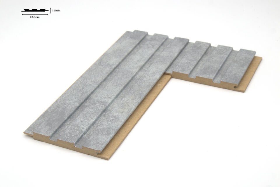 Vesta 12mm 12,5x280 cm Açık Kayaç Mdf Duvar Paneli