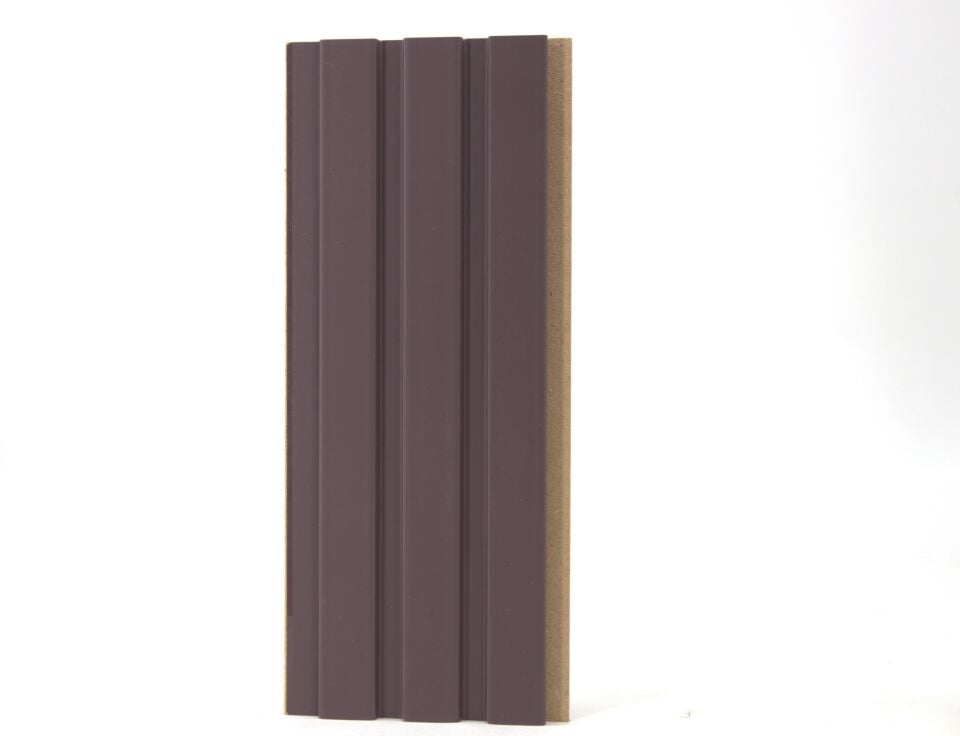 Vesta 12mm 12,5x280 cm Soft Mürdüm Mdf Duvar Paneli