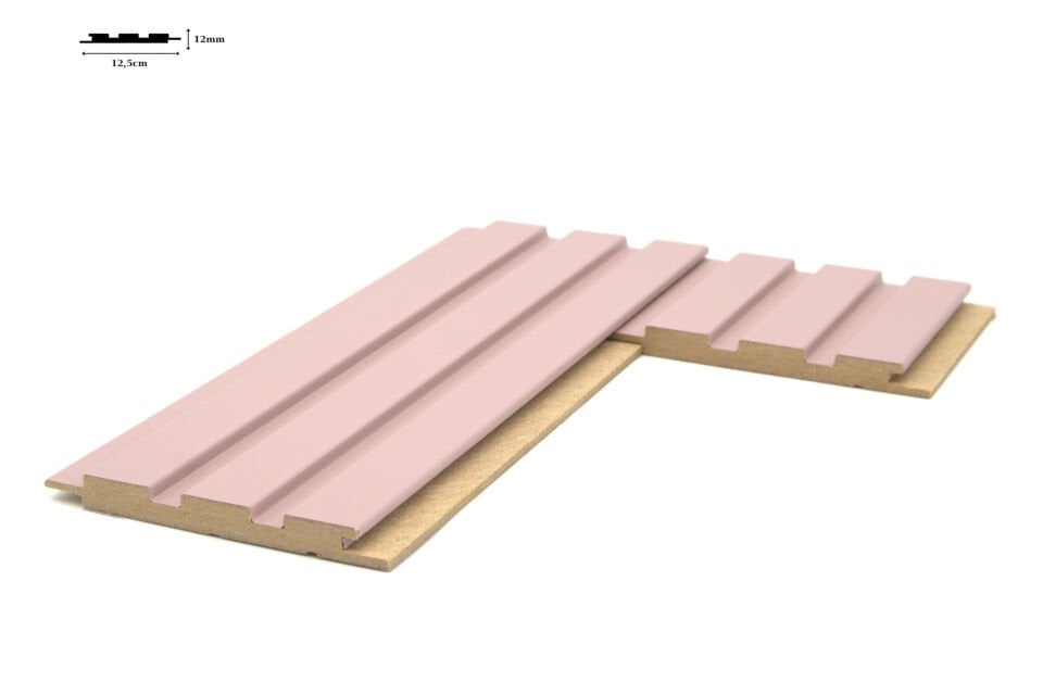 Vesta 12,5x280 cm Soft Pink Daisy Mdf Duvar Paneli