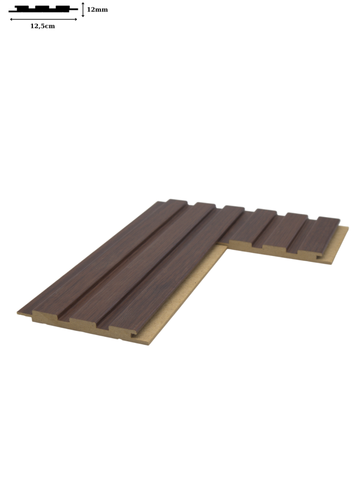 Vesta 12mm 12,5x280 cm Maun Mdf Duvar Paneli