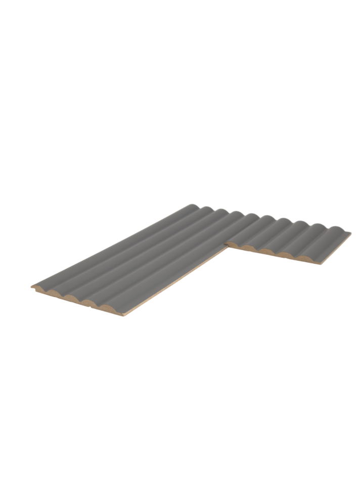 Artemis 8 mm 12,5x280 cm Soft Fırtına Gri MDF Duvar Paneli