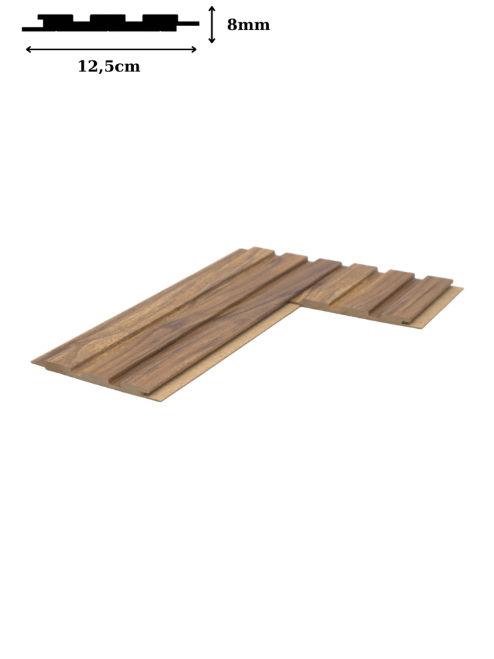 Vesta 8mm 12,5x280 cm Seul Mdf Duvar Paneli
