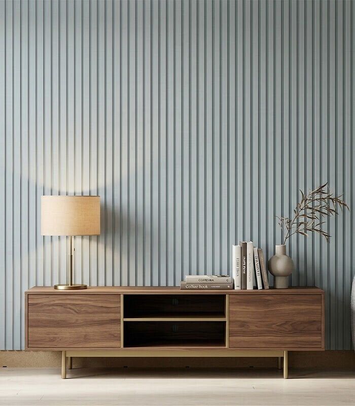 Vesta 12mm 12,5x280 cm Soft Gök Mavi Mdf Duvar Paneli